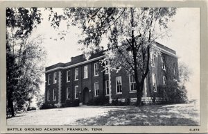 Postcard TN Williamson County Franklin Battle Ground Academy 1930s S78