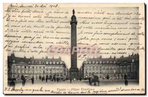 Postcard Old Paris Place Vendome