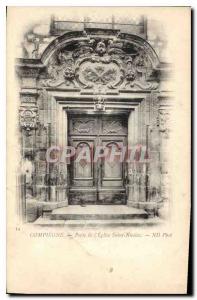 Postcard Compiegne Old Gate of Saint Nicolas Church