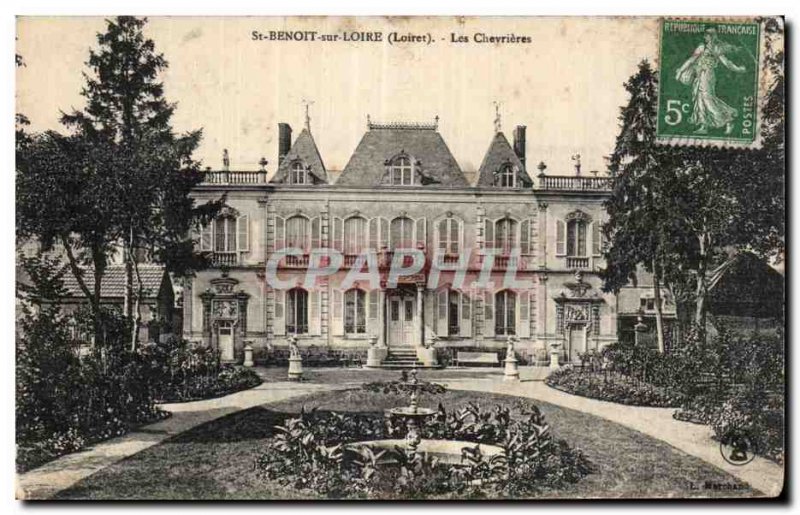 Old Postcard St Benoit sour Loire Chevrieres