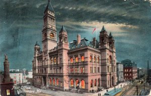 13215 Post Office at Night, Baltimore, Maryland 1908