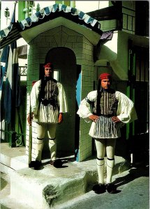 Evzon Royal Guard Athens Greece 1960s Continental Photochrome Postcard