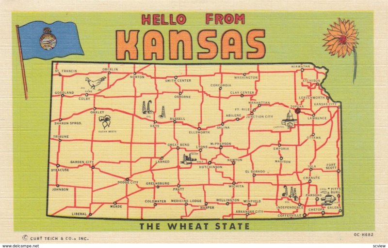 MAP: Kansas , 1930-40s