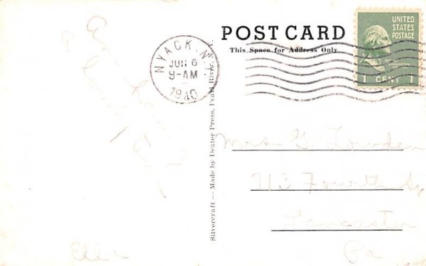 Christian Alliance Nyack, New York Postcard