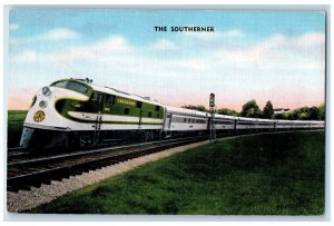 The Southerner Diesel Powered Streamlined Coach Train Railway Vintage Postcard