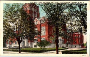 Postcard SCHOOL SCENE Ann Arbor Michigan MI AO4481
