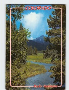 Postcard The Colorado River, Arapaho National Forest, Rocky Mountains, Colorado