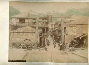 231191 JAPAN ENOSHIMA & KOBE Vintage BIG tinted PHOTOS