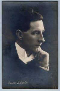 Sweden Postcard Swedish Pastor E. Gehlin c1910 Antique Unposted RPPC Photo