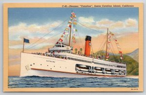 Steamer Catalina Santa Catalina Island California Postcard M23