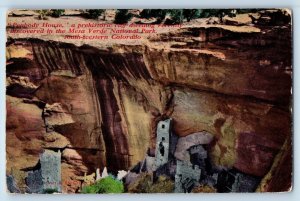 Mesa Verde Colorado Postcard Peabody House Prehistoric Cliff National Park c1910