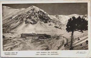 Spain Pirineu Catala Vista General Del Santuario Vintage RPPC C173