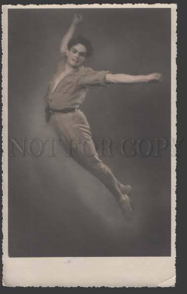 111159 SERGEEV Russian BALLET Star DANCER Vintage REAL PHOTO