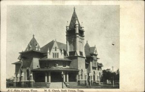 South Vernon Texas TX Methodist Episcopal Church c1910 Vintage Postcard