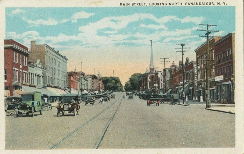 CANADAIGUA, New York, 1900-10s; Main Street, Looking North