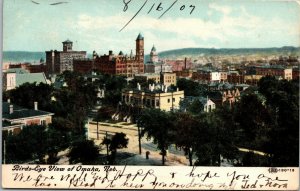 Vtg 1907 Birdseye View of Omaha Nebraska NE Postcard