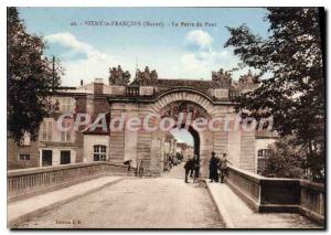 Old Postcard Vitry Le Francois La Porte Du Pont