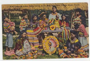 P2780, 1953 postcard musa isle indian village miami river florida