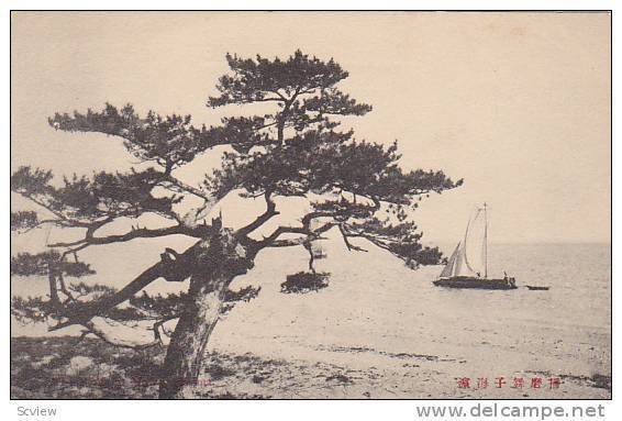 Scenic Tree & fishing boat , Japan , 00-10s