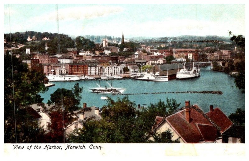 Connecticut  Norwich , View of Harbor