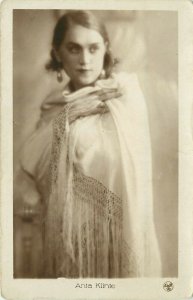 c1910s RPPC Postcard; Sultry Latvian Actress Anta Klints, Unposted