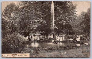 K48/ Plainville Ohio Postcard c1910 Cincinnati Crystal Fountain Springs 244