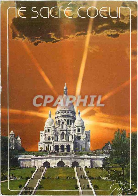 Modern Postcard Le Sacre Coeur