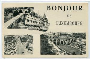 Bonjour de Luxembourg Multi View postcard