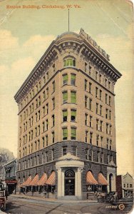 Clarksburg West Virginia 1912 Postcard Empire Building