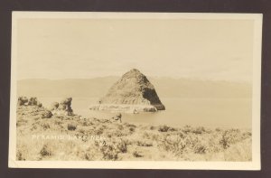 RPPC PYRAMID LAKE NEVADA VINTAGE REAL PHOTO POSTCARD