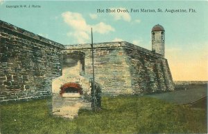 St Augustine, Florida FL Ft Marion Hot Shot Oven 1901 Divided Back, Unused