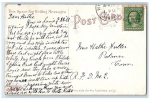 1910 Institute Park Worcester Massachusetts MA Antique Posted Postcard 