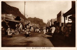 PC ADEN MAIN BAZAAR NO. 2. REAL PHOTO YEMEN (a31452)