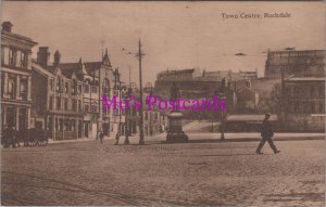 Lancashire Postcard - Rochdale Town Centre, Greater Manchester  RS38048