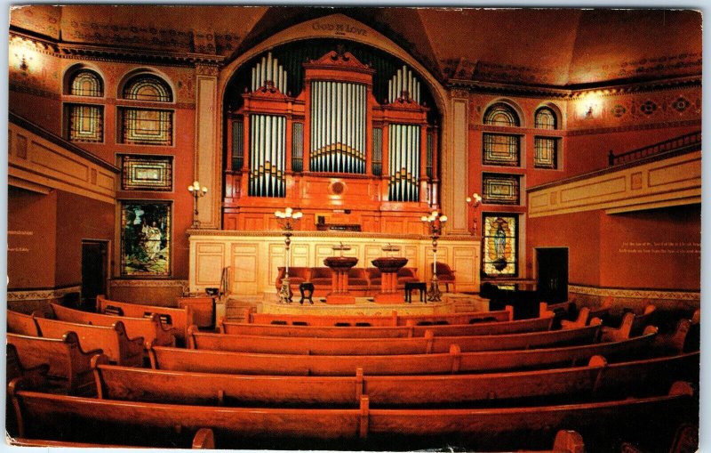 c1960s Boston, MA First Church of Christ Scientist Interior Chapel Chrome A307