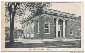 NORTHAMPTON, Massachusetts, PU-1909; Post Office