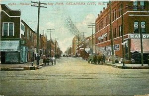 OK, Oklahoma City, Robinson Street, Looking North, Souvenir Post Card No. 20484
