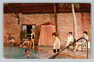 St. Charles IL- Illinois, Pheasant Run, Pool,  Chrome c1976 Postcard