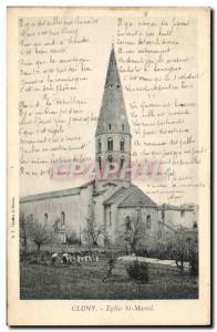 Cluny - Church St Marcel - Old Postcard