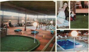 Postcard Casper Wyoming Holiday Inn Indoor Corral Coed Sauna Putting Green Pool