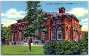 Postcard - Burlington High School, Burlington, Vermont