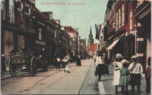 Netherlands Scheveningen Keizerstraat Vintage Postcard 09.08
