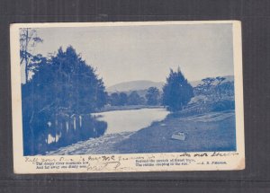 AUSTRALIA, 1907 ppc. Banjo Paterson Poem, The Sleepy River, Regal, Sydney, used.