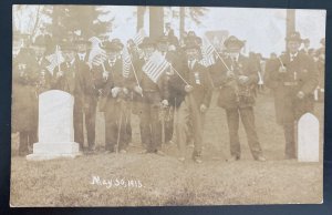 Mint USA RPPC Real Picture Postcard Civil War GAR 1915 Parade