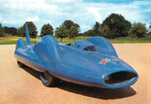 Beaulieu UK England  1961 BLUEBIRD CAR  1964 Speed Record Holder  4X6 Postcard