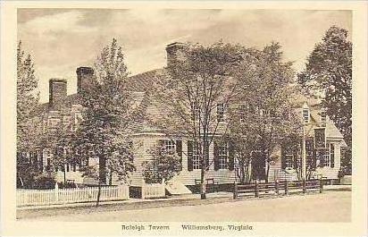 Virginia Williamsburg Raleigh Tavern Albertype