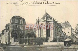 Old Postcard Rennes the Lycee and the UK Chapel