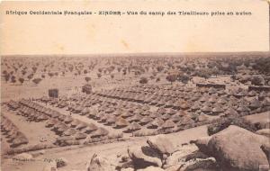 B91690 zinder niger africa camp for skirmishers taken by plane