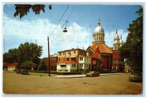 1964 St. Stanislaus Church Catholic Parish Carimona Winona Minnesota MN Postcard