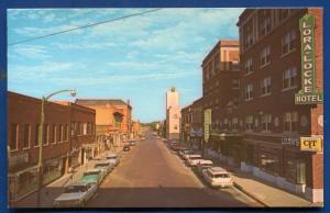 Gunsmoke Business Section Street downtown Dodge City Kansas ks cars postcard